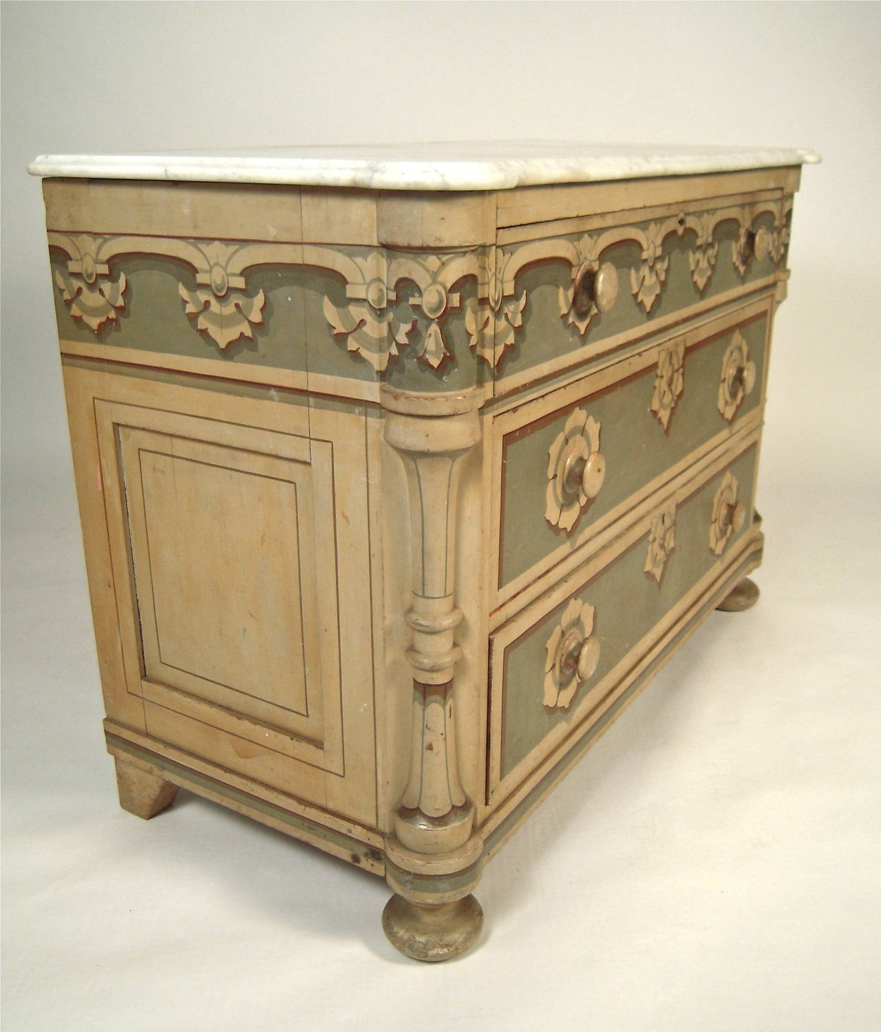 Painted Chest of Drawers, Boston circa 1840 at 1stDibs