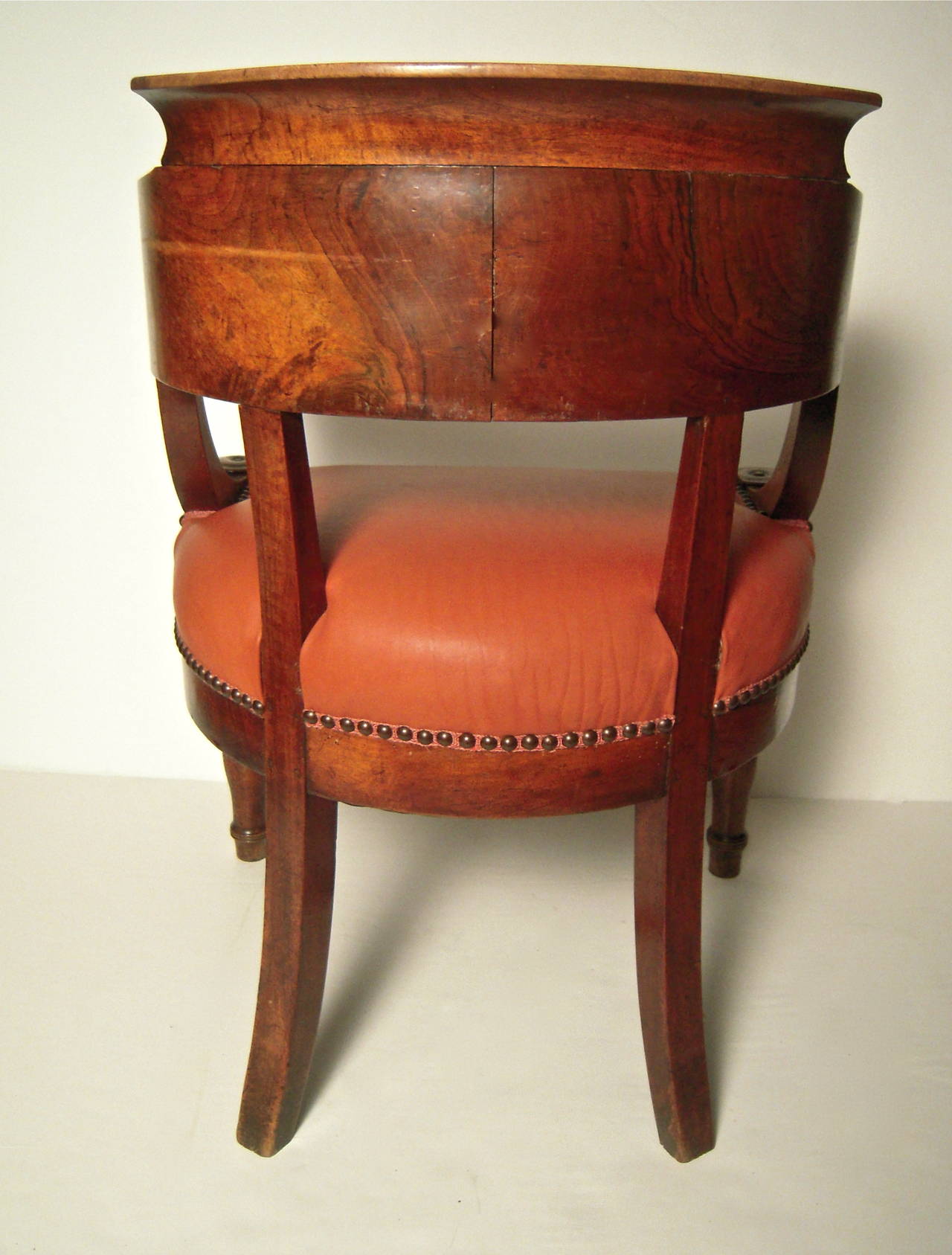 Mid-19th Century French Empire Arm Chair or Desk Chair