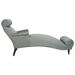 Sculptural and Comfortable 19th Century French Chaise Longue