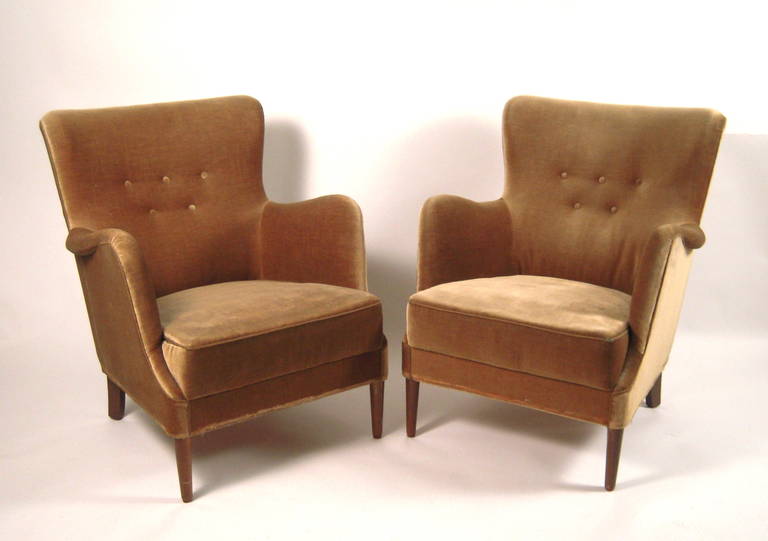 Pair of Carl Malmsten 'Samsas' Armchairs 4