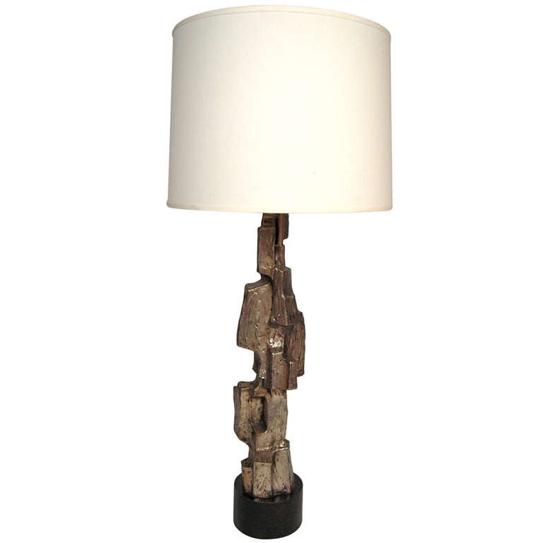 Brutalist Sculptural Lamp by Maurizio Tempestini at 1stdibs