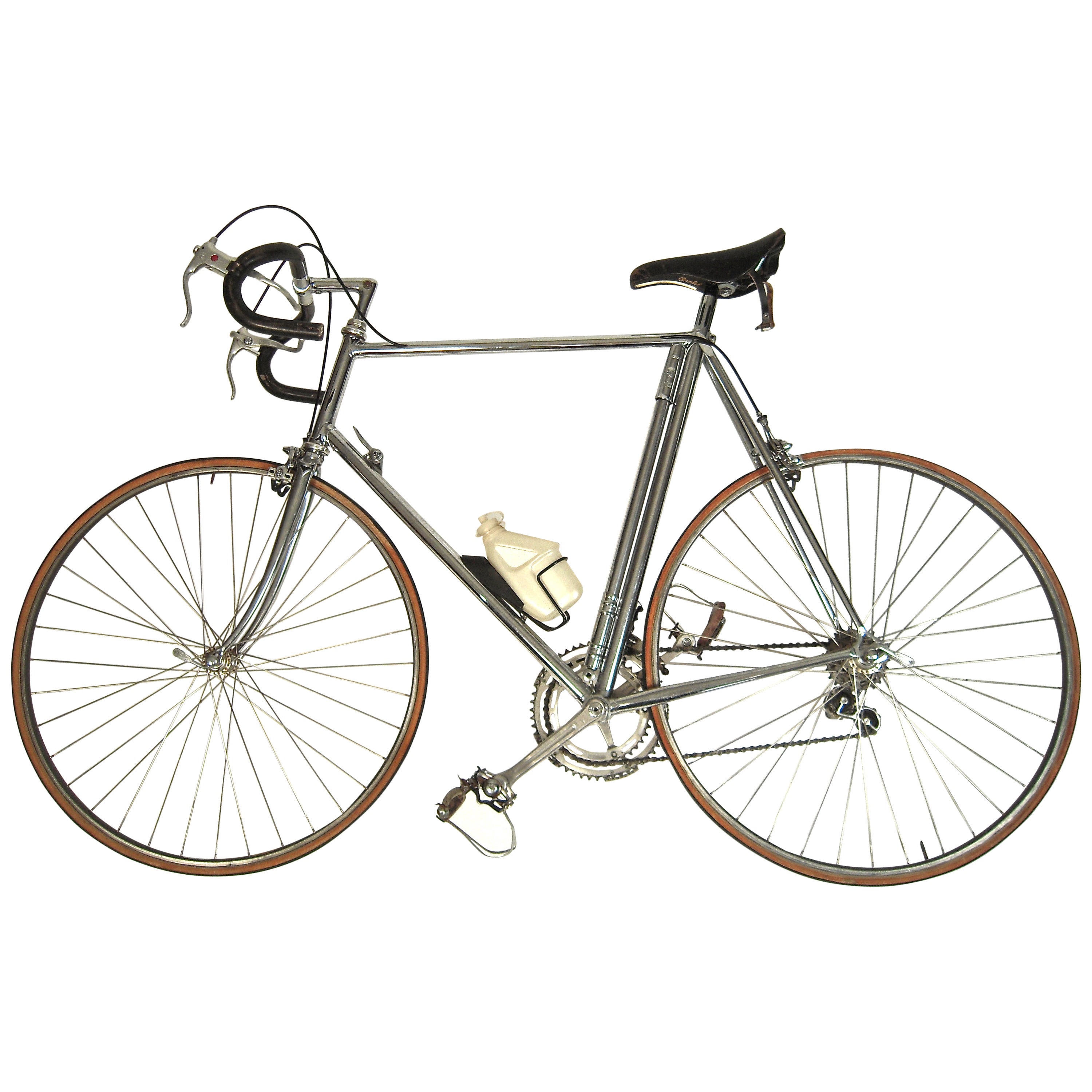 Rare Custom-Made Italcicli Systems Chrome Plated Swiss Racing Bicycle
