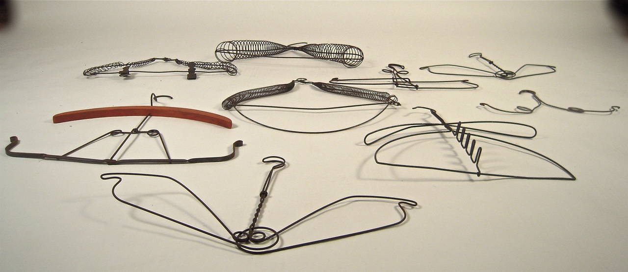 Collection of Calder-Like Clothing Hangers
