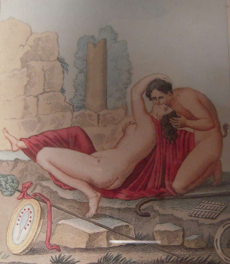 19th Century Erotic Pompeiian Scenes from the Secret Museum, 19th C.