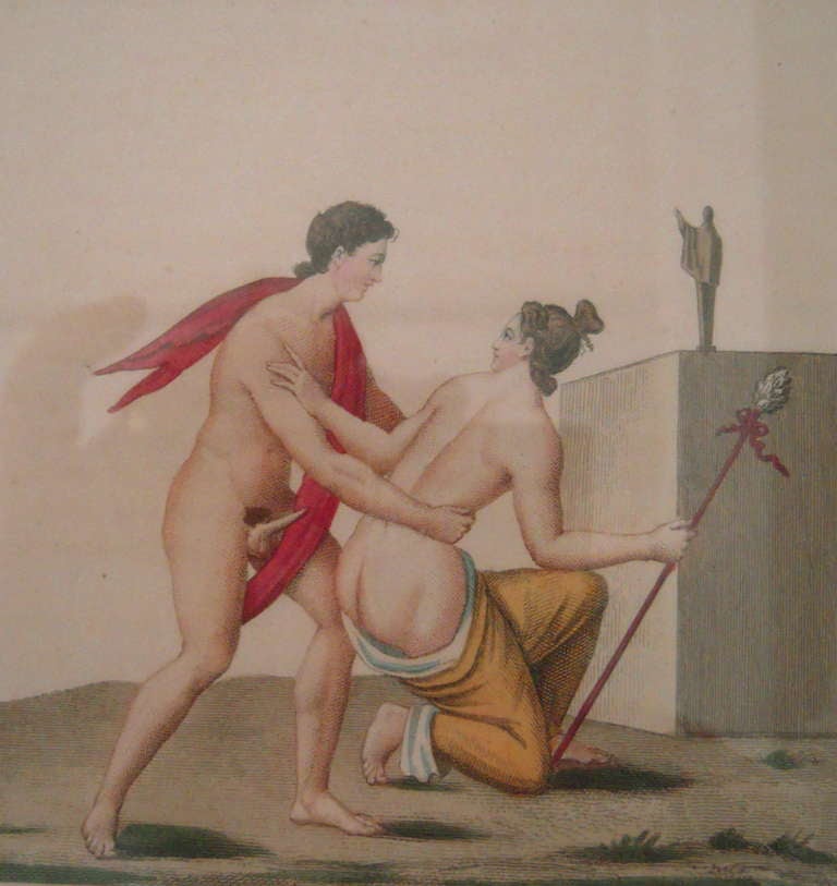 Erotic Pompeiian Scenes from the Secret Museum, 19th C. 2