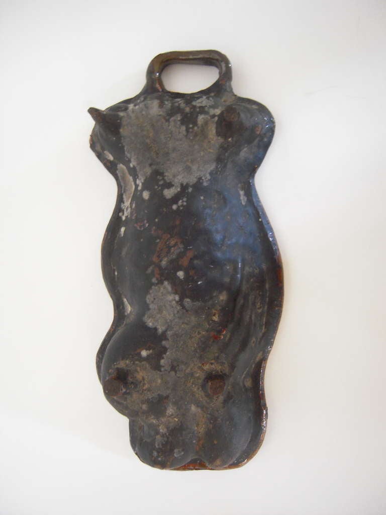 19th Century Redware Pottery Fish-Form Mold