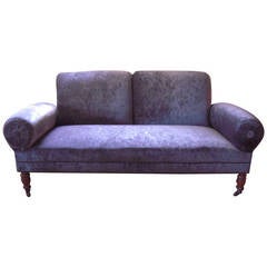 19th Century Sofa with Cylindrical Arms