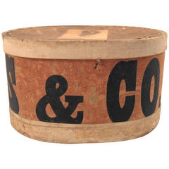 Graphic 19th Century Hat Box