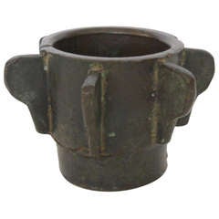 Ancient Bronze Mortar