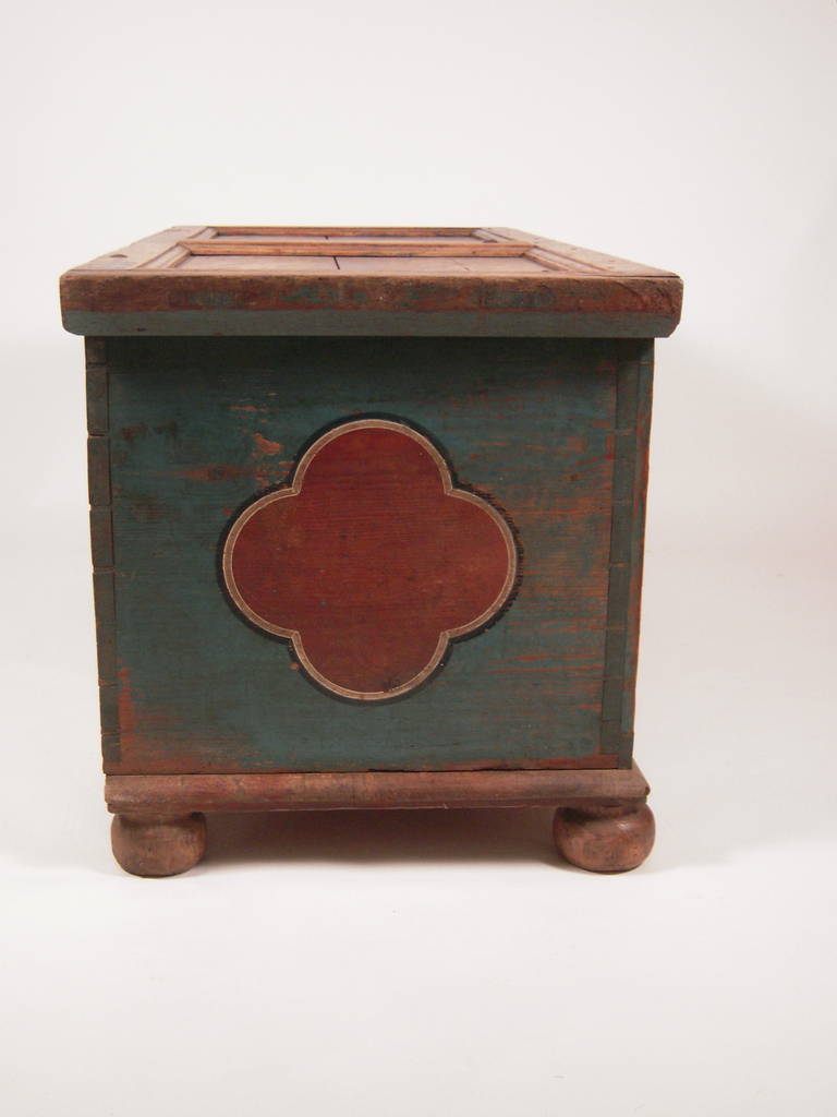 1791 Painted Austrian Blanket Chest at 1stDibs