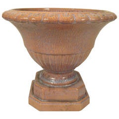 English Blue Glazed Jardiniere Attributed to Shaws of Darwen 10