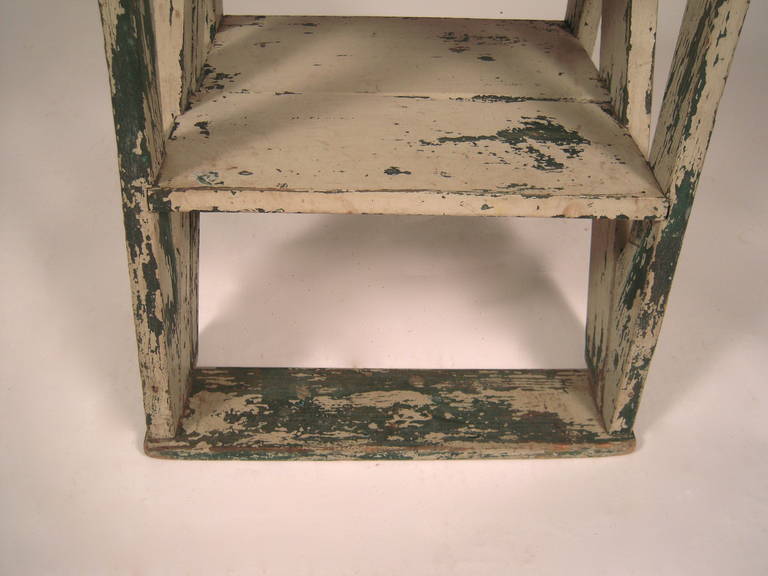 19th Century Painted Metamorphic Chair and Ladder 5
