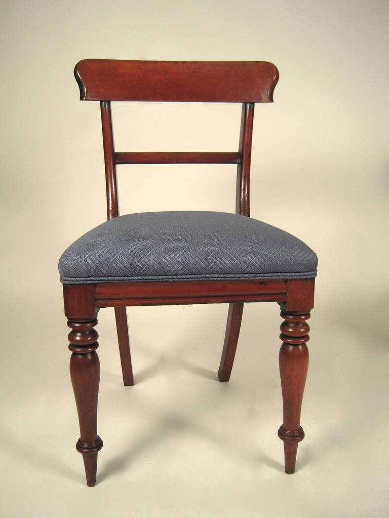 Carved Pair of English Regency Period Chairs