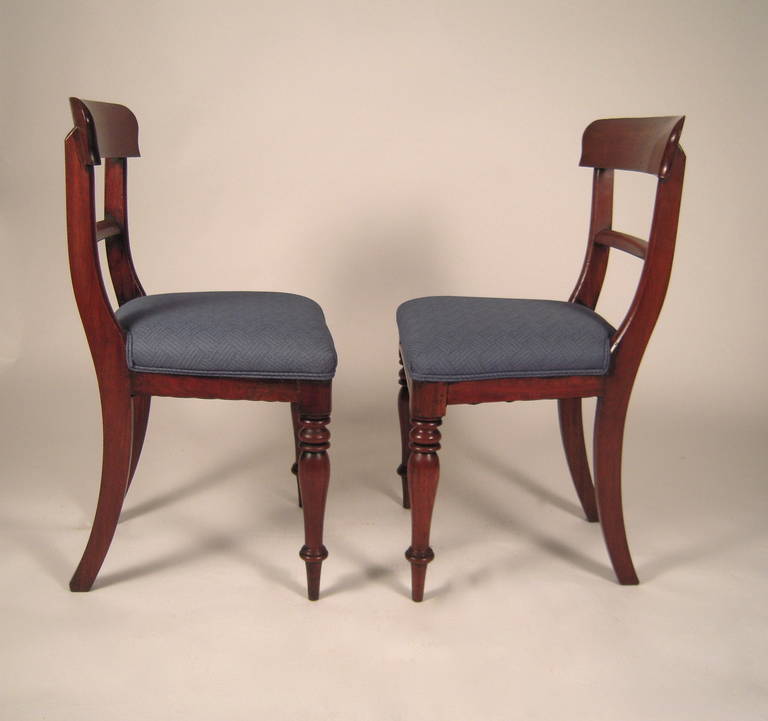 British Pair of English Regency Period Chairs