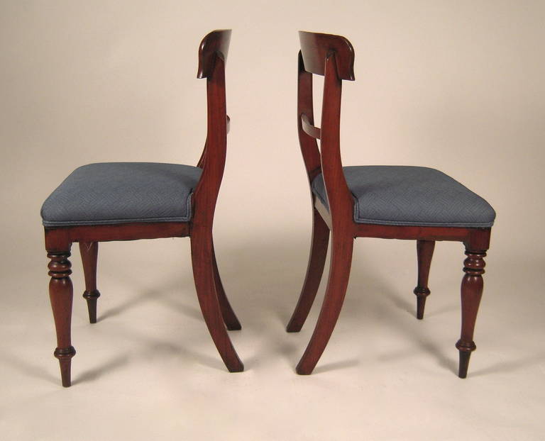 Pair of English Regency Period Chairs 1