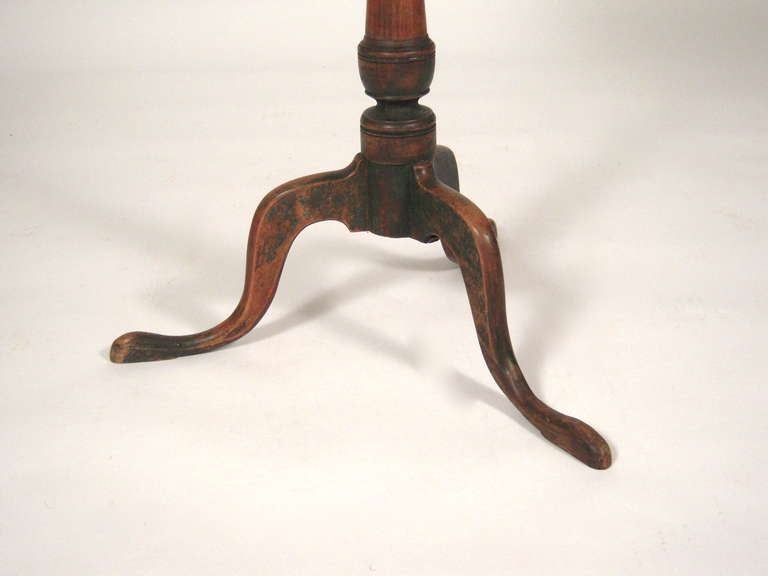 18th C New England Candlestand Side Table