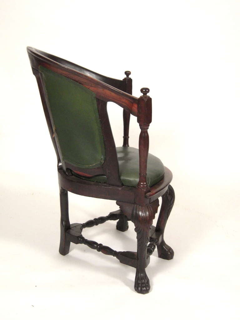 Anglo-Indian 18th Century Colonial Portuguese Rosewood Armchair