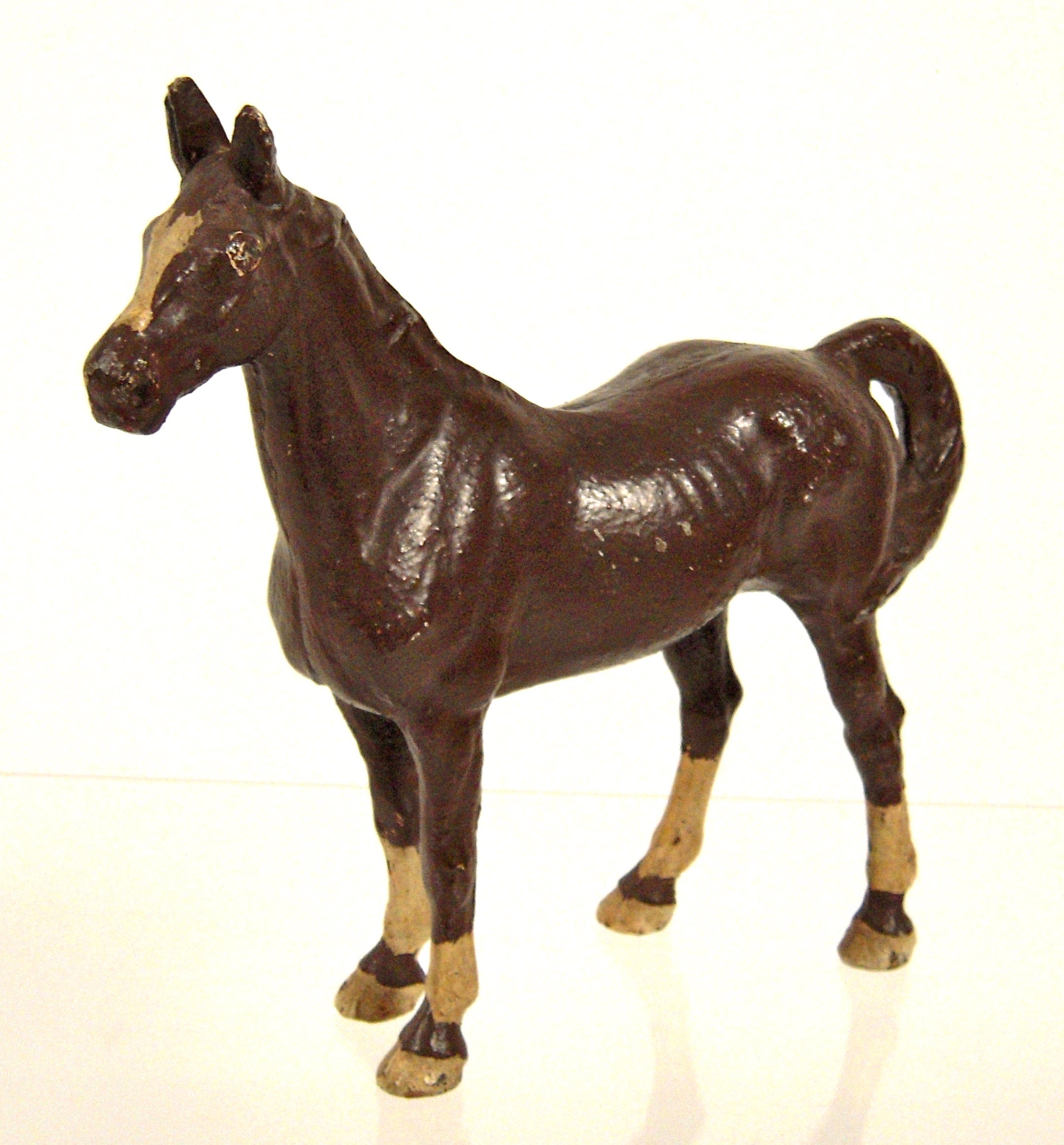 Painted Cast Iron Horse Doorstop