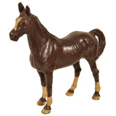 Painted Cast Iron Horse Doorstop