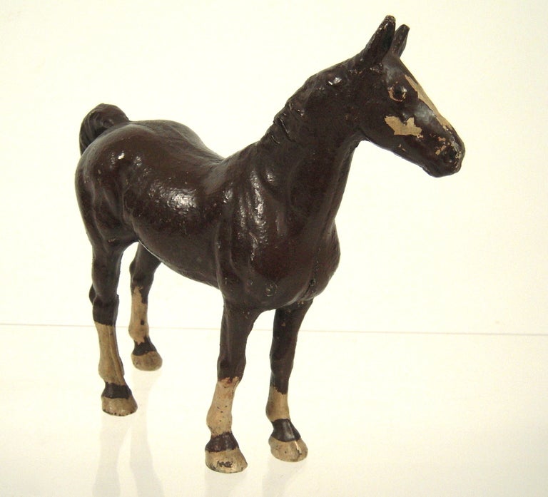 Painted Cast Iron Horse Doorstop 1