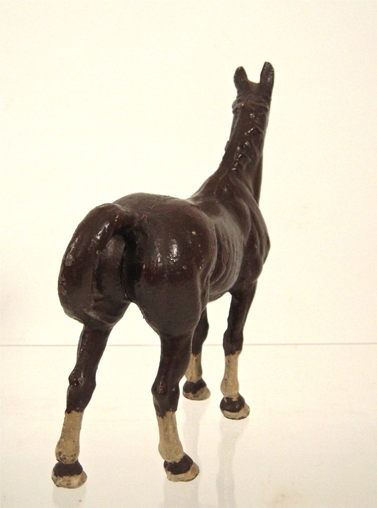 Painted Cast Iron Horse Doorstop 4