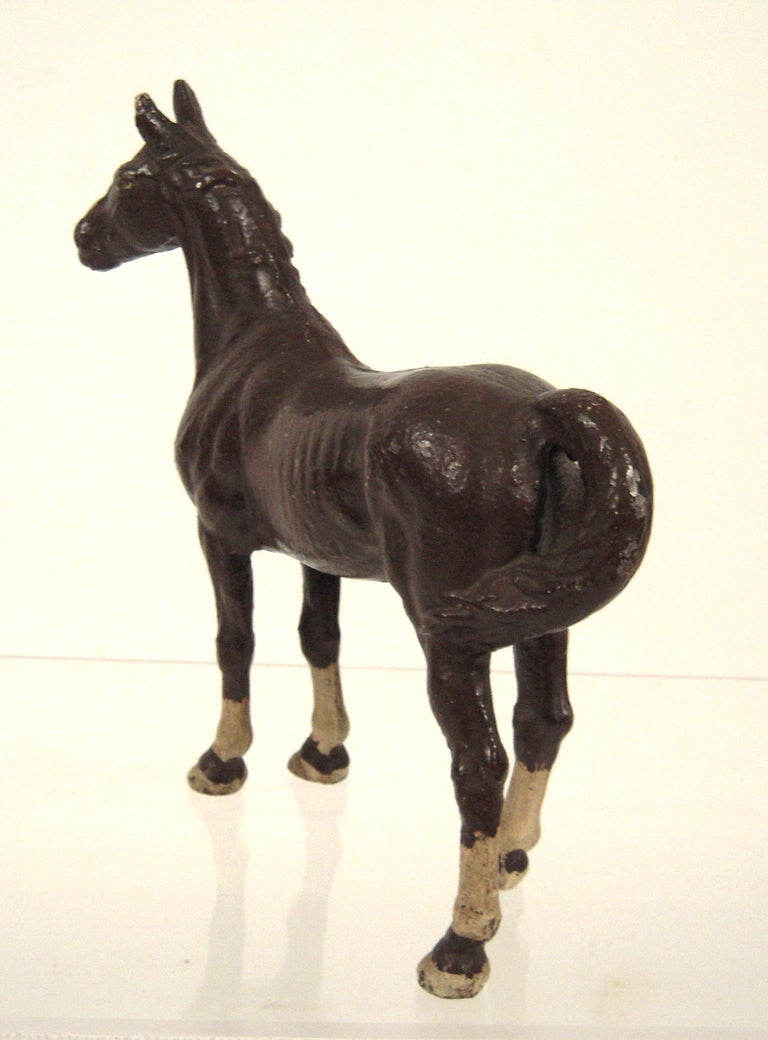 Painted Cast Iron Horse Doorstop 2