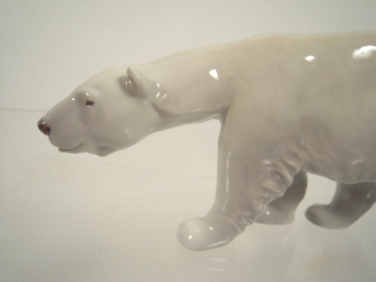 20th Century Royal Copenhagen Porcelain Polar Bear