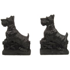 Vintage Pair of Scottie Bookends