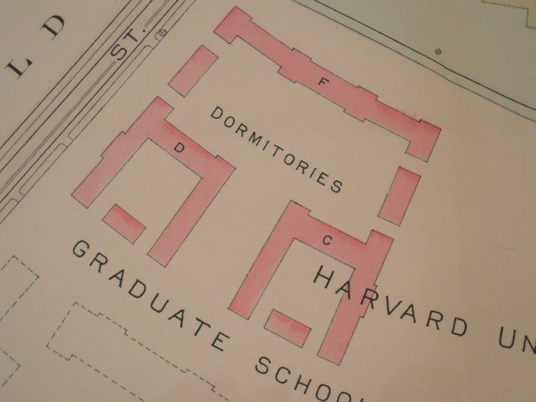 Two Harvard Business School Maps At 1stdibs