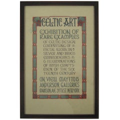 Antique Celtic Art Exhibition Poster Drawing