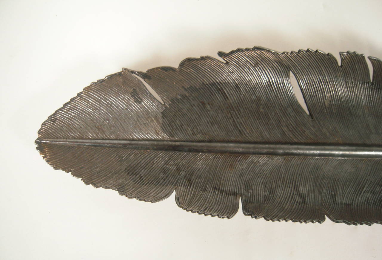 Antique Owl and Feather Pen Rest, circa 1880 1