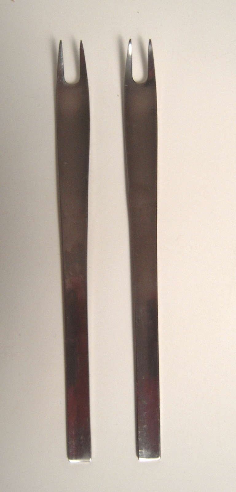Rare Georg Jensen Steel 'Blue Shark' Flatware Service  for 8 1
