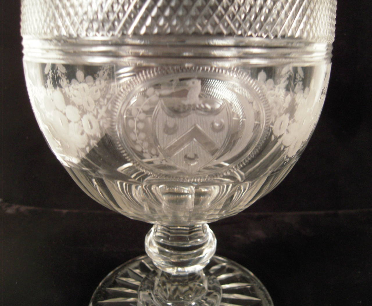 18th Century Large Fine Quality George III Drinking Glass or Vase