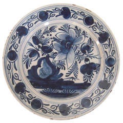 18th Century Delft Charger, 12" Diameter