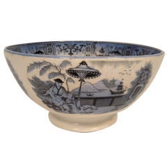 Antique Chinoiserie Ironstone Bowl