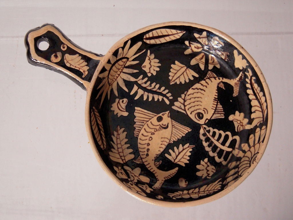 Vintage Mexican Pottery Migas Pan 4