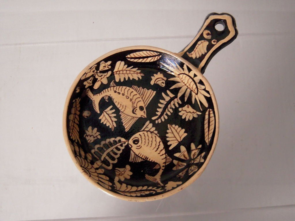Vintage Mexican Pottery Migas Pan 5
