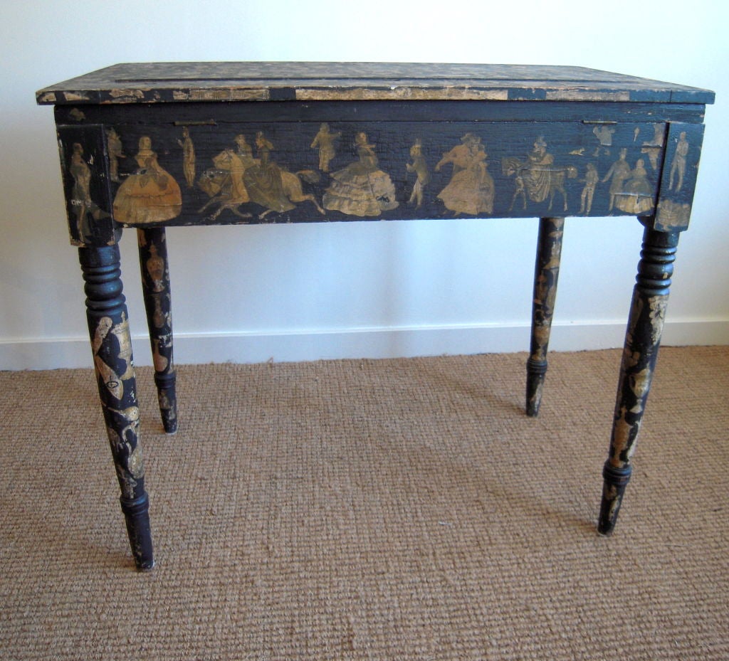American Unusual 19th Century New England Architect's Table