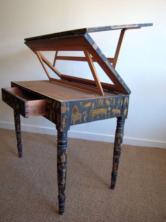 Unusual 19th Century New England Architect's Table 5