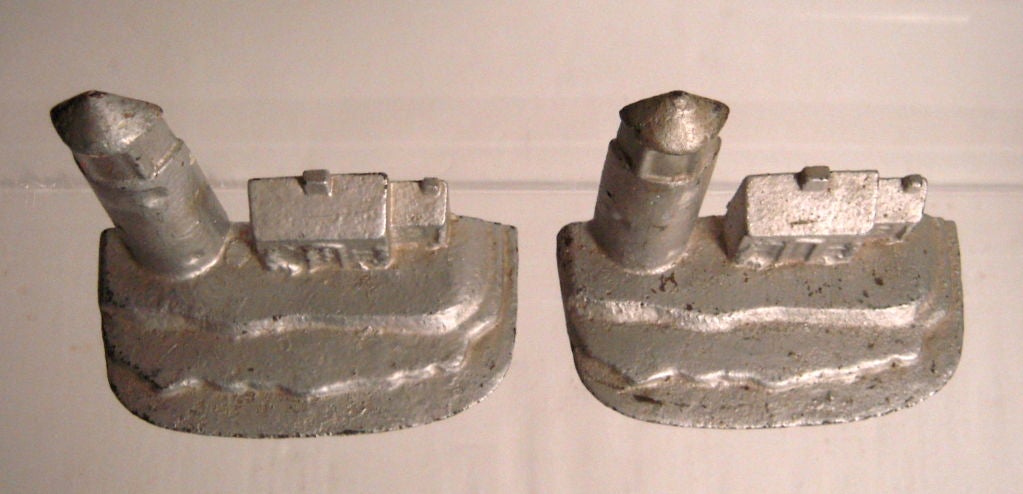 Pair of Cast Iron Lighthouse Doorstops 3