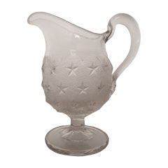 19th Century Patriotic Glass Creamer