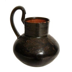 Vintage Mexican Pottery Pitcher