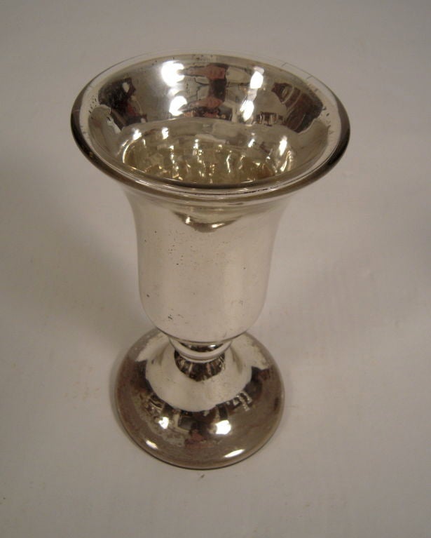 A Tall 19th Century Mercury Glass Vase 2