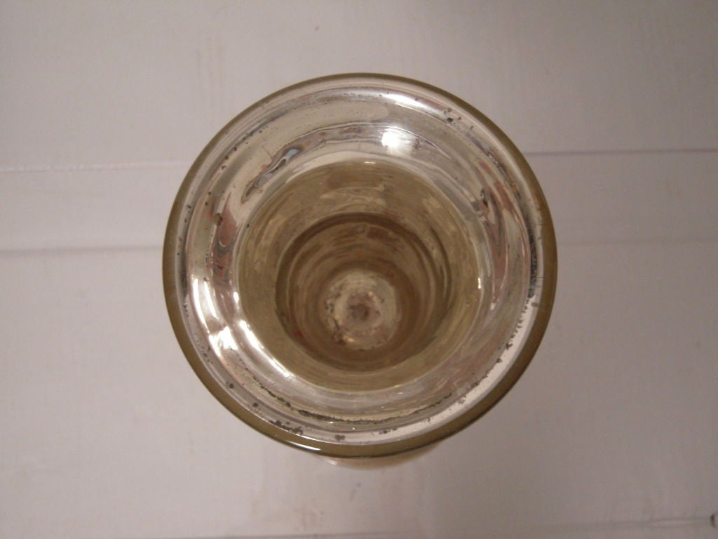 A Tall 19th Century Mercury Glass Vase 5