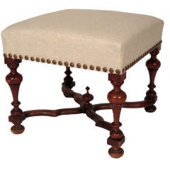 WILLIAM AND MARY STYLE OTTOMAN