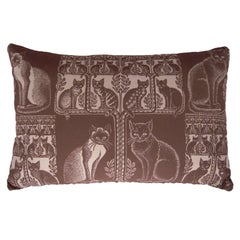 A FOLLY COVE DESIGNERS CAT AND KITTEN PILLOW