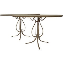 Pair of Stylish Neoclassical Console Tables, c. 1940s