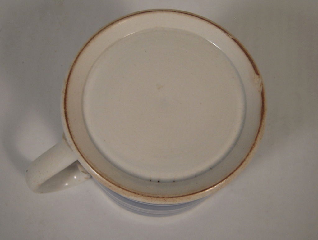 Large 19th Century Mochaware Mug 5