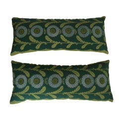 One Retro 'Lazy Daisy' Folly Cove Hand Printed Fabric Pillow