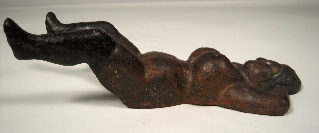 A 19th century cast iron boot jack, 